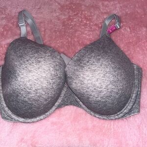 New! PINK Victoria's Secret Wear Everywhere Heather Gray Push Up Bra 36DDD